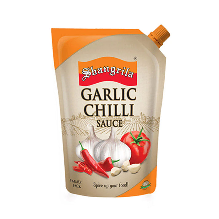 SHANGRILA SAUCE CHILLI GARLIC POUCH 400 GM