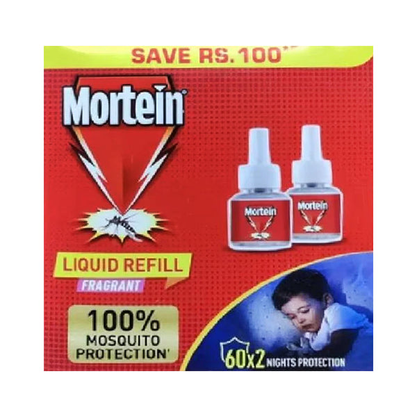 MORTEIN LIQUID FRAGRANT 60 NIGHTS REFILL TWIN BASIC