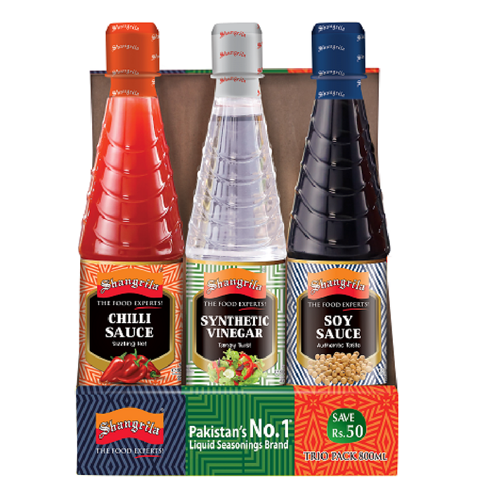 SHANGRILA SAUCE TRIO PACK 700 ML SAVE RS. 65 PACK