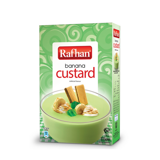 RAFHAN CUSTARD POWDER BANANA 275 GM