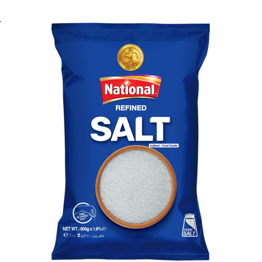 National Iodized Salt Refined 800Gm